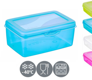 Box 1,8l svačina MIX barev 19x12,8x8,0cm, klick, plast
