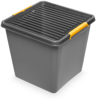 Box 36,0l 39x39x35cm,SOLIDST., grafit plast