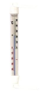 Teploměr 20,0x2cm okenní, -40°+50°C, PRIMA,plast
