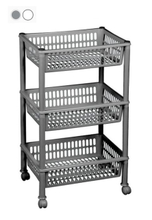 Regál 3-dílný JUMBO ECO 39x29x68cm, pojízdný