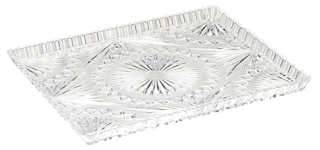 Podnos 33x27x2,2cm, KRYSTAL, brus, plast