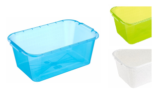 Dřez 9l obdél. 35,0x24,0x13,5cm, transp.plast