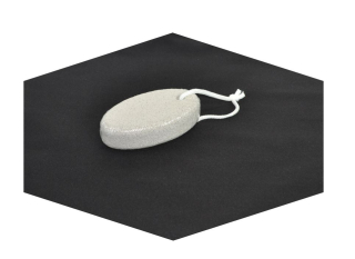 Pemza 10x5,5cm, v.2,5cm, přírodní ovál, závěs