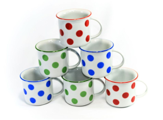 Hrnek 250ml TINA - PUNTÍK U113, český porcelán