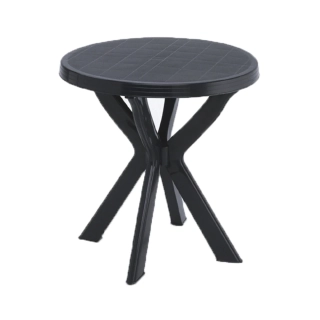 Plastový kulatý stůl DON, antracit (š.70 x v.72cm)