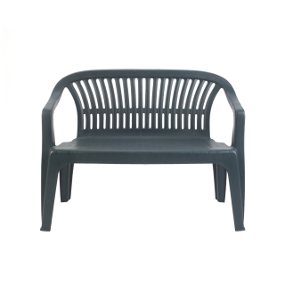 Zahradní plastová lavice DIVA (d.114 cm x š.55 cm x v.82 cm), zelená