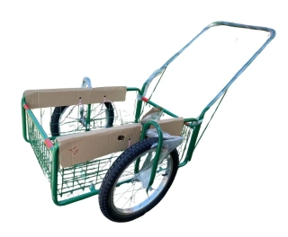 Dvoukolový vozík Pegas, zelená barva (450 x 640 x 280 mm)