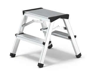 Hliníkové štafle 2x2 oboustranné DD2, DRABEST HOME (nosnost 125kg)