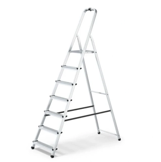 Hliníkové schůdky 7 stupně, jednostranné DRABEST ALD7 HOME (nosnost 125kg)