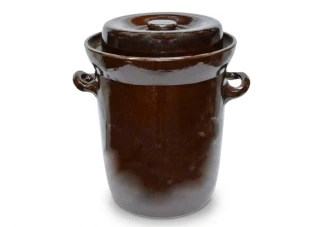 Keramický zelák 15L + víko (24,5/26,5cm), KOLOMAZNÍK ZÁBŘEH