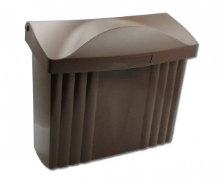 Schránka poštovní, NOVÁ HNĚDÁ 400x320x153mm, AD