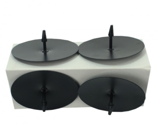 Bodec- 4ks-d55mm-bílý do adventního věnce, kov