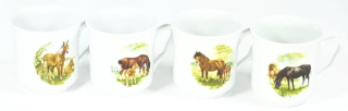 Hrnek 270ml KAREL-KŮŇ+HŘÍBĚ, čes.porcelán