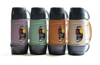 Termokonvice 0,65l 4barvy, šálek, (73060), plast/sklo