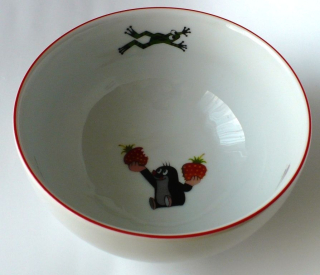 Miska d16cm KRTEK a kaštany, 2967700, červ.linka, čes.porcelán