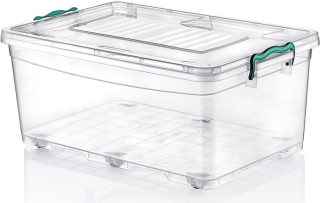 Box 40l MULTI, 59,5x39,3x26,5cm, s kolečky, vysoký, plast
