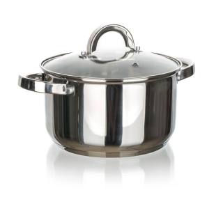 Hrnec+PO d24cm, 6,1l CUISINO, NR/sklo
