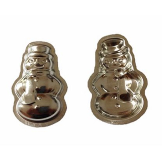 Formička Sněhulák 7,5x4,9x1,3cm, 20ks sada, pocín