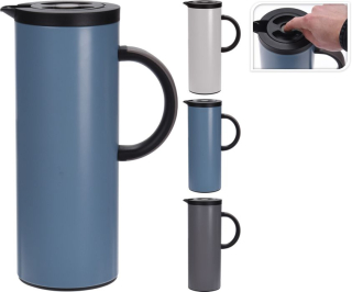 Termokonvice 1,0l 3 barvy, s klapkou, VÁLEC (1ks)