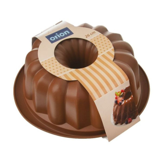 Bábovka d26x9,5cm, silikon, hnědá