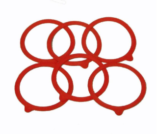 Gumičky 10ks ploché zavařovací