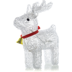 Vánoční jelen akryl 20LED