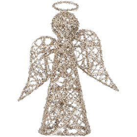 Anděl zlatý 30cm 15LED