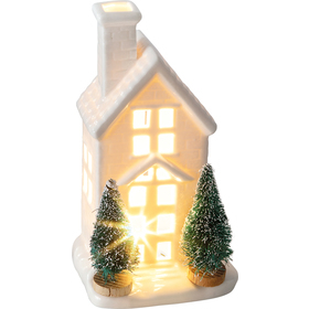 Porcelán domek LED 14,8cm
