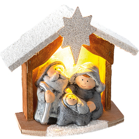 Betlém svítící LED 15,5cm 