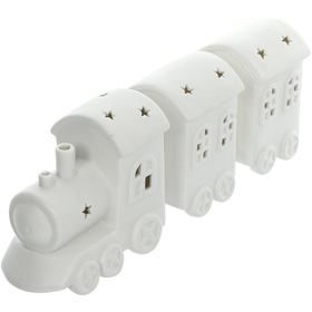 Vláček porcelán 3LED 28,8 cm