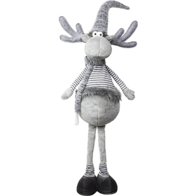 Vánoční sob dlouhé nohy plyšový 90cm