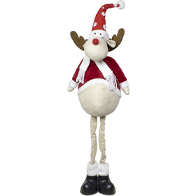 Vánoční sob dlouhé nohy plyšový 138cm