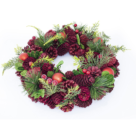 Vánoční věnec 33cm nachový