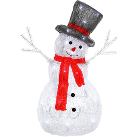 Vánoční sněhulák akryl 40LED 45cm