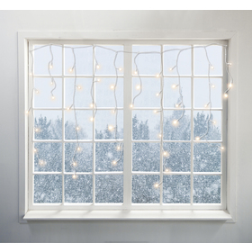 Vánoční řetěz - Rampouchy 6,4x0,7m teplá bílá