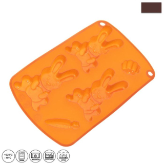 Forma zajíc-silikon 21x13,5x1,5cm