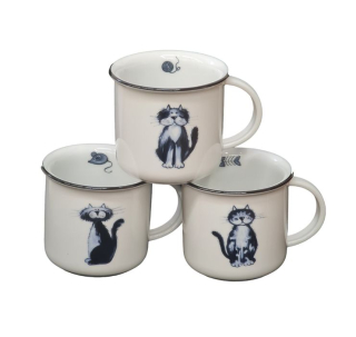 Hrnek 250ml TINA - KOČKA S3437, čes.porcelán