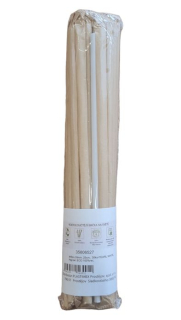 Brčko d 6mm, 23cm, 30ks-PEARL WHITE, hyg.bal. ECO 100%rec.
