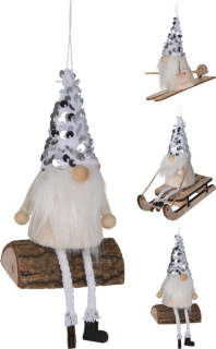 Závěs SKŘÍTEK 15cm, 3druhy, textilní