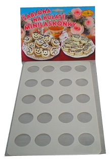 šablona na minilaskonky kulatá