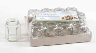 Sklenice zavařovací 278ml - 12ks, ŠESTIHRAN-TO63