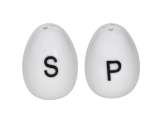 Slánka+pepřenka S+P, MINISET, bílý porcelán