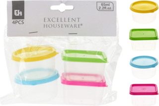 Box-sada 4ks, 65ml, mix barev, transp. plast