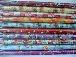 Papír dárkový MIX, 2ks x 1m š.70cm v roli