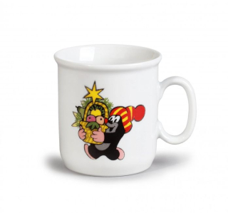 Hrnek 220ml KRTEK MIX VÁNOČNÍ dětský,GASTON,čs.porc.