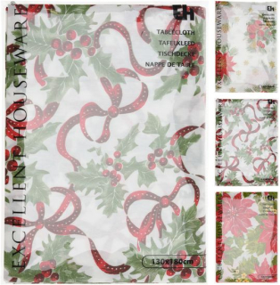Ubrus 130x180cm VÁNOČNÍ, 3 druhy