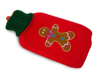 Termofor 2,0l, obal PERNÍČEK, červený plyš