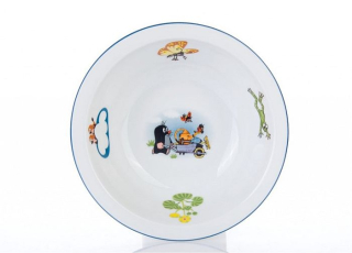 Miska d14,5cm VITAL- KRTEK a kolečko, dětská, porcelán