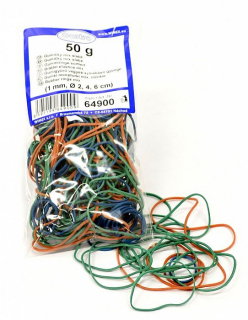 Gumičky 50g MIX d2,4,6cm slabé