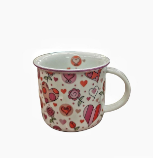 Hrnek 250ml TINA - ZAMIL.SRDCE, čes.porcelán